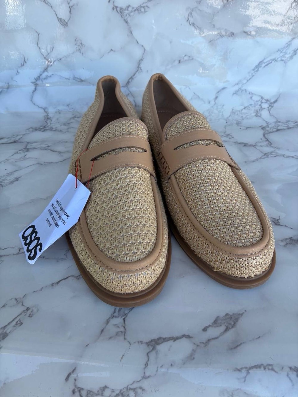 Men’s ASOS Design Penny Loafer Beige UK Size 8
